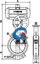 氣動對夾式開關(guān)蝶閥 (軟密封)